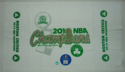 Boston Celtics 2010 NBA Finals Champions Sports Towel 100% Cotton 42x25" Lakers Cover