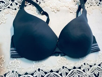 Sujetador DIM Talla US 34B IT3B EU75B ACOLCHADO CON AROS NEGRO GRIS Foto 1 de 4