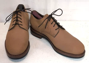 Beckett Simonon Dunham Derby Herren Gr. 10 braun Wildleder Leder einfache Zehe eleganter Schuh - Bild 1 von 18