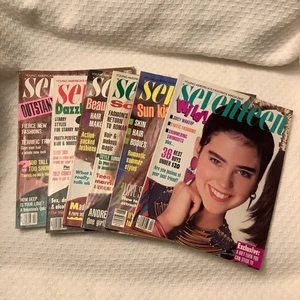 Menge 6 1986 Siebzehn Teen Magazin Mode Schönheit kostenloser Versand - Bild 1 von 2