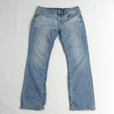 Мужские джинсы с пряжкой BKE Aiden Bootcut 34x32 средняя стирка синие премиум джинсовая ткань искусственно состаренные - Изображение 1 из 4