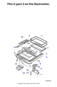 Jaguar Genuine Sliding Roof Wind Deflector Rain Sun Smoke Water Guard HNA1735AA - Picture 1 of 9