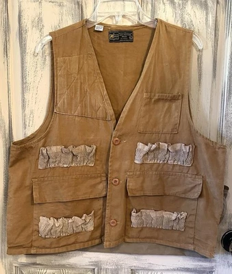 Vintage 70’s HUNTING SHOOTING VEST w/Shell Holders 100% Cotton Duck Mens Large - Image 1 of 4