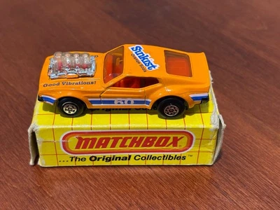 MATCHBOX PISTON POPPER #60 SUNKIST FORD MUSTANG NA CAIXA Original 1983 NOVO NA CAIXA - Imagem 1 de 4