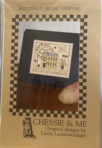 Nuevo patrón de punto de cruz Chessie & Me Blessings Butternut House Sampler - Imagen 1 de 2