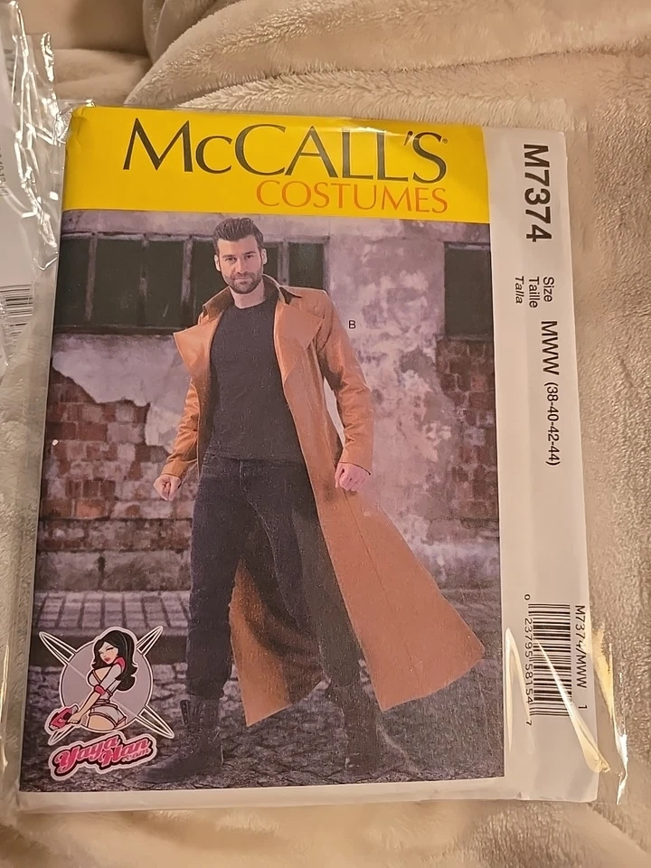 Plumero/abrigo largo McCall's 7374 Yaya Han Matrix (3 estilos) para hombre 38-44 sin cortar Foto 1 de 2