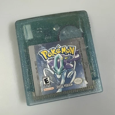 Pokemon Versión Cristal Game Boy Cartucho Color Auténtico, Probado, Batería Seca Foto 1 de 4