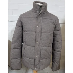 Chaqueta Topman Puffer Cuadros Blanco y Negro Talla S - Imagen 1 de 5