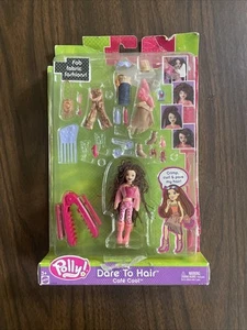 VTG Polly Pocket Lila Dare To Hair Cafe Cool 2003 Fab Fabric Fashion No Pkg - Picture 1 of 5