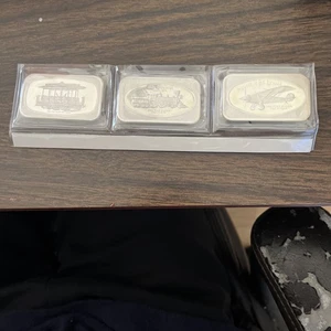 1 oncia lingotti argento.999 Collezione (3pz) - Foto 1 di 2