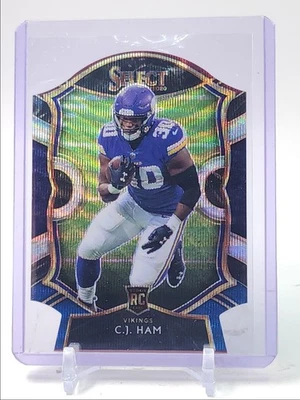 C.J. HAM 2020 SELECT CONCOURSE ROOKIE TRI-COLOR DIE CUT RC Q5818 - Image 1 of 2