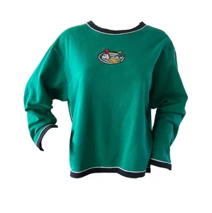 Vintage 1994 DR SEUSS CAT IN THE HAT SWEATSHIRT Womens Size Medium Green 90s - Picture 1 of 5