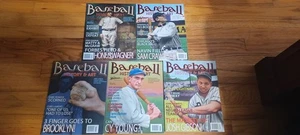 Baseball History & Art Magazine Lot Vol. 1 #1, 2,3 Vol. 2 #1, 3 CY YOUNG - Picture 1 of 1