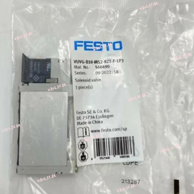 1PC NEW FESTO VUVG-B10-M52-RZT-F-1P3 566490 Air Solenoid Valve - Image 1 of 1