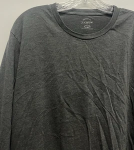 J Crew Broken-In Langarm Baumwollhemd Slim Herren L Freizeit dunkelgrau - Bild 1 von 11