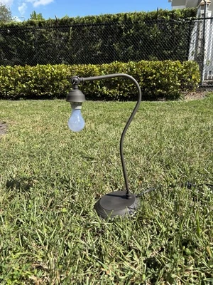 "Lámpara de escritorio de trabajo ajustable industrial Pottery Barn 21"" latón pesada vintage funciona" Foto 1 de 4