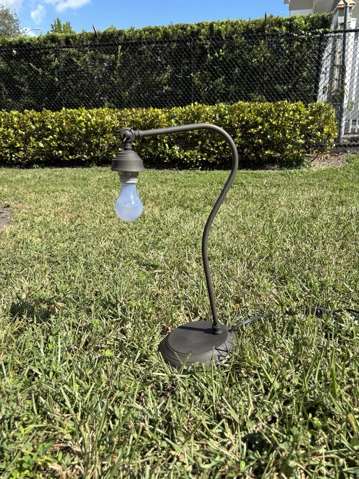 Pottery Barn 21” Industrial Adjustable Task Desk Lamp Brass Heavy Vintage Works - Image 1 of 4