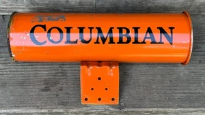 Soporte de tubo de periódico de metal naranja y negro colombiano Washington Oregon de colección - Imagen 1 de 8