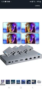 HDMI Extender Splitter Over Cat6/7 up to 100M(328fts), 4K@30Hz 1x4 with POC EDID - Picture 1 of 7