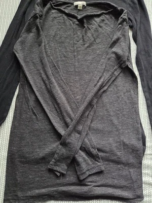 Gap Maternity Supersoft 2 Long Sleeves  Medium Gray An Black  - Image 1 of 3