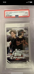 PSA 9 RARE 2023 Topps Chrome Baseball Hobby Pack Sealed 1/1 Auto? Superfractor? - Picture 1 of 2