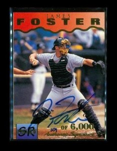 1995 SIGNATURE RC PREVIEW AUTOGRAPH Baseball Card #9 JAMES FOSTER Orioles LE