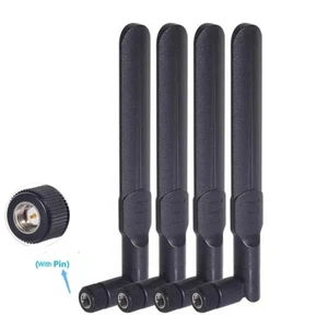 4Pcs 8dBi RP-SMA SMA Antenna 2.4/5.8GHz for WiFi Router USB Adapter Camera - Picture 1 of 8