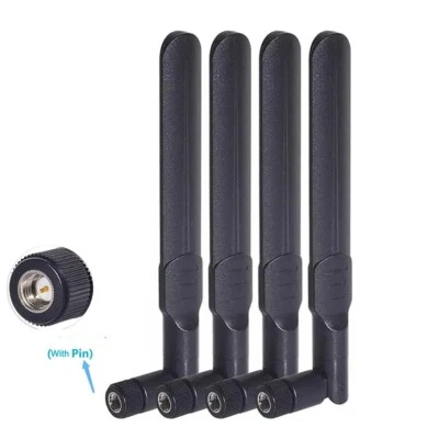 4Pcs 8dBi RP-SMA SMA Antenna 2.4/5.8GHz for WiFi Router USB Adapter Camera - Image 1 of 4