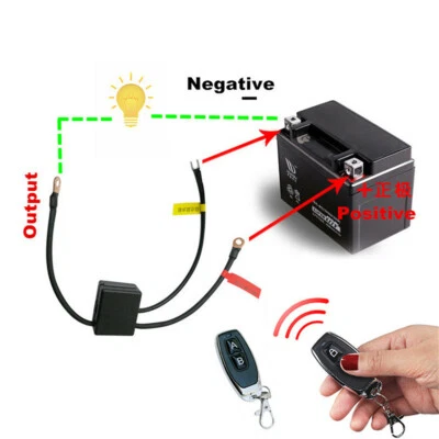 Motorcycle Battery Disconnect Cut Off Isolator Master Switch Dual Remote Control - Image 1 of 4