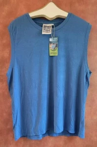 NUEVO CON ETIQUETAS Camiseta Jungmaven Malibu Muscle Dazed & Confused Azul Cáñamo y Algodón Camisa L - Imagen 1 de 10