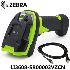 Zebra LI3608-SR00003VZCN 1D Barcode Scanner W/ USB Cable Standard Range Handheld - Picture 1 of 7