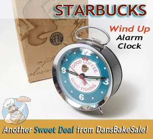 Sveglia a carica Starbucks Old Fashioned - Buon caffè buona pesca WOW! HTF - Foto 1 di 10