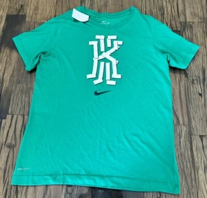 The Nike Tee Men's T Shirt Size Youth XL Green Kyrie Irving Dri Fit Athletic Cut - Picture 1 of 5