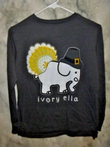 IVORY ELLA THANKSGIVING EDITION TURKEY LONG SLEEVE TEE SHIRT SIZE XS ...  WOW - Picture 1 of 5