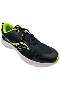 Saucony Kid's Boys Kinvara 13 Athletic Sneakers Black/Green - Picture 1 of 3