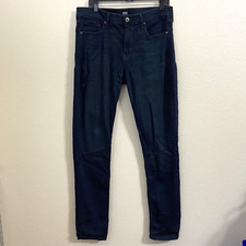 Paige Lennox Jeans Mens Size 34 Mack Dark Wash Denim Blue Flawed