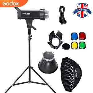 Godox 60W SL60IID 5600K LED Video light+BD-04 Barndoor+95CM Grid softbox+2mstand - Picture 1 of 15