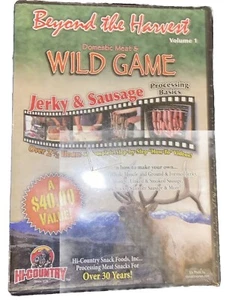 New Wild Game Jerky Sausage Dvd Cooking Hi-Country Snack Beyond the Harvest NIP - Picture 1 of 10
