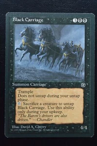 Magic The Gathering MTG BLACK CARRIAGE Homelands LP Lightly Played - Picture 1 of 2