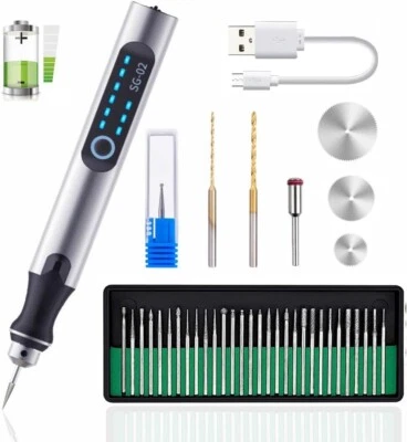 USB Rechargable Engraving Pen with 35bits Mini Electric Engraver Etching Machine - image 1 of 4
