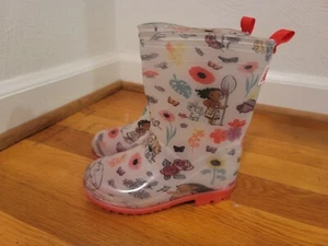 DISNEY ANIMATIONS COLLECTION KIDS PULL ON RAIN BOOTS TODDLER Sz 8 - Picture 1 of 4