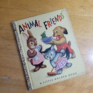 1953 Animal Friends #167 A Little Golden Book "1st" Edition - Imagen 1 de 5