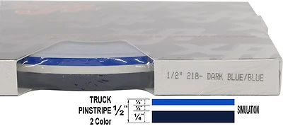 Half Inch Wide 2 Color Truck PinStripe 1/2" x 150'  Accent Striping Foto 1 de 4
