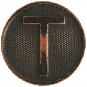 WWI Trains Enlisted Collar Disc, Screwback, No Nut - Bild 1 von 3