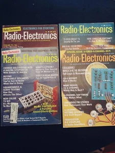 Radio & Electronics Magazines Lot of 4 Vintage 1974/75 - Imagen 1 de 5
