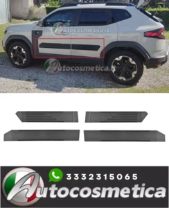 Paracolpi protezione porte 4 pezzi laterali abs nero per Dacia Duster III 2024+ - Afbeelding 1 van 8
