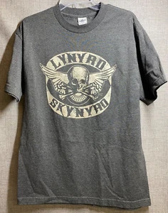 NWOT VTG 2006 Men's Alstyle Gray Lynyrd Skynyrd Skull T Shirt NEW - Picture 1 of 7