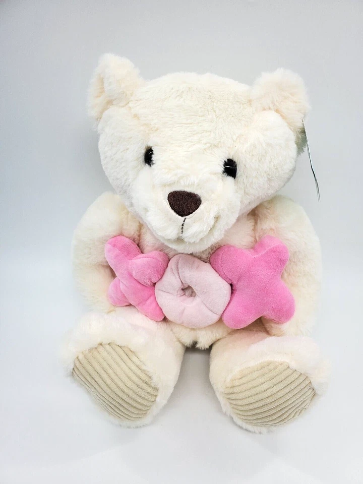 Hug Me-Soft XOXO Teddy Bear Stuffed Plush Ivory White 13” Walgreens