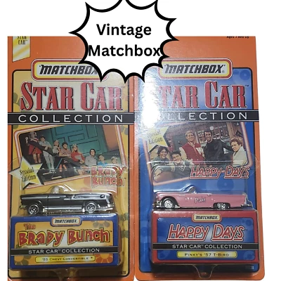 🔥 Vintage 1998 MATCHBOX STAR CAR COLLECTION BRADY BUNCH & HAPPY DAYS🔥 - Image 1 of 2
