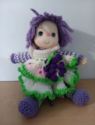 Vintage Strawberry Shortcake Doll Handmade Crochet Hand Knitted 13" Cute! - Image 1 of 4